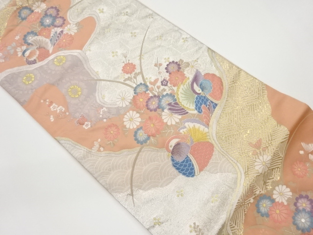 JAPANESE FUKURO OBI / WOVEN MANDARIN DUCK